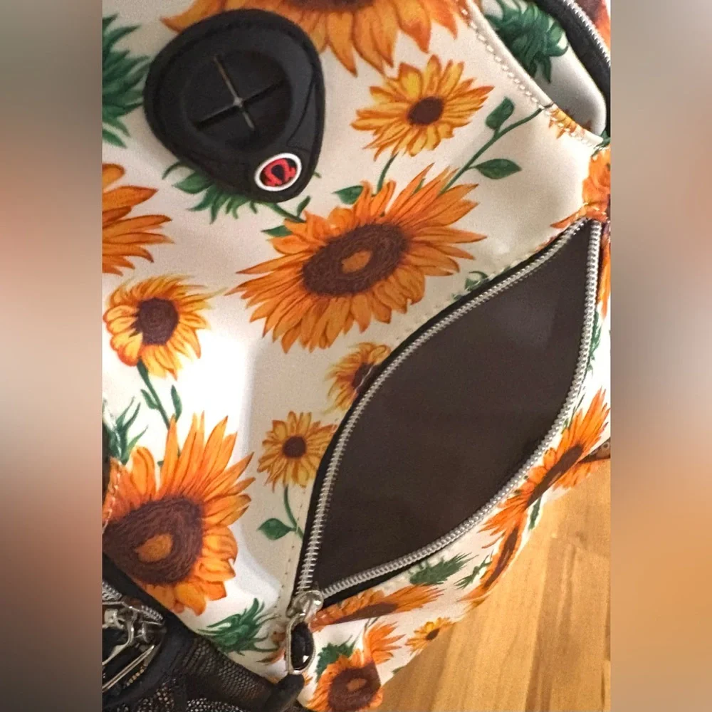 NEW Mosiso, Sunflower Sling Backpack Crossbody, Adjustable Strap